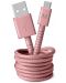 Кабел Fresh N Rebel - USB-A/Micro USB, 1.5 m, розов - 1t