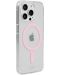 Калъф Holdit - MagSafe Case, iPhone 15 Pro, розов/прозрачен - 3t