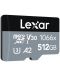 Карта памет Lexar - Pro 1066x, 512GB, microSDXC/SDHC, Class10 - 2t