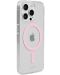 Калъф Holdit - MagSafe Case, iPhone 15 Pro Max, розов/прозрачен - 2t