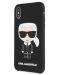 Калъф Karl Lagerfeld - Full Body Iconic, iPhone X/XS, черен - 1t