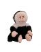 Плюшена играчка Keel Toys - Маймунка, черна и бяла - 1t