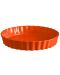 Керамична форма за тарт Emile Henry - 2.8 L, 32 cm, оранжева - 1t