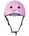 Детска вело каска Kiddimoto - Мото очила, розова, M - 3t