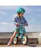 Дървено колело за баланс Kiddimoto - Цветчета - 3t
