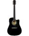 Eлектро-акустична китара Fender - Squier SA-105CE, черна - 1t