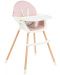 Стол за хранене KikkaBoo - Nutri Wood, Pink - 1t