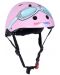 Детска вело каска Kiddimoto - Мото очила, розова, M - 1t