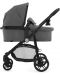 Бебешка количка 3 в 1 KinderKraft Juli - С кош и кошница, сива - 4t
