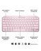 Клавиатура Logitech - MX Keys Mini, безжична, розова - 7t