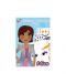 Книжка за оцветяване със стикери Galt Beauty Design pad - Модерни момичета,гримове и прически - 1t