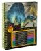 Книжка за оцветяване с черни страници DinosArt - Динозаври - 1t