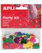 Комплект конфети Apli - Сърца, разноцветни, 15 mm - 1t