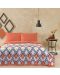 Комплект за спалня с одеяло TAC - Harlow, оранжев - 2t