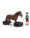 Комплект Schleich Farm World Horses - Състезание за пъргавост с пони - 4t