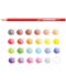 Комплект цветни моливи Carioca -  Brilliant Hexagon, 24 цвята - 2t