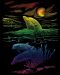 Комплект за гравиране Royal Rainbow - Семейство делфини, 20 х 25 cm - 1t