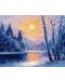 Комплект за рисуване по номера Ideyka - Зимна вечер, 40 х 50 cm - 1t