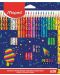 Комплект цветни моливи Maped Pixel Party - 24 цвята - 1t