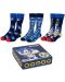 Комплект чорапи Cerda Games: Sonic the Hedgehog - Sonic, размер 36-41 - 2t