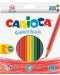 Комплект цветни моливи Carioca -  Brilliant Hexagon, 24 цвята - 1t