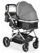 Комбинирана бебешка количка Moni - Ciara, сива с черно - 7t