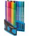 Комплект флумастери Stabilo Pen 68 - 20 цвята, в светлосиня кутия - 3t