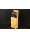 Комплект керамични ножове KYOCERA - С бамбуков блок, черни - 9t