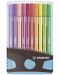 Комплект флумастери Stabilo Pen 68 - 20 цвята, в светлосиня кутия - 1t