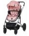 Комбинирана бебешка количка Chipolino - Енигма, Розова вода - 5t