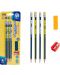 Комплект графитни моливи Astra -  С острилка и капачка, HB, 4 броя - 2t