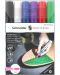 Комплект акрилни маркери Schneider Paint-It - 320, 4.00 mm, 6 основни цвята - 3t