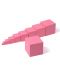 Комплект кубчета Smart Baby - Розовата кула на Монтесори, 0.7-7 cm - 1t