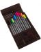 Комплект маркери Online - 11 цвята, в бамбукова кутия - 6t