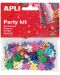 Комплект конфети Apli - Релефни цветя, разноцветни, 13 mm - 1t