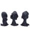Комплект статуетки Nemesis Now Adult: Humor - Three Wise Reapers, 11 cm - 3t