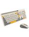 Комплект мишка и клавиатура Canyon - CNS-HSETW5BG, безжичен, бежов - 3t