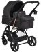 Комбинирана бебешка количка Moni - Raffaello, черна - 6t