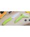 Комплект керамичен нож с белачка Kyocera - зелен - 5t
