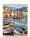 Комплект за рисуване с акрилни бои върху платно Royal - Градски плаж, 31 х 41 cm - 1t