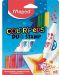 Комплект флумастери Maped Color Peps Duo - 8 цвята, с печати - 1t
