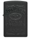 Комплект запалка и калъф Zippo - Jack Daniels, черен мат - 3t