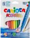 Комплект флумастери с четка Carioca Acquarell - 12 цвята - 1t