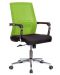 Ергономичен стол RFG - Roma, черен/светлозелен - 1t