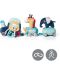 Комплект образователни играчки Babyono Play More - Сафари влак - 3t