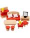  Комплект дървени мини мебели Goki - Обзавеждане за дневна - 1t