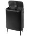 Кош за отпадъци Brabantia - Bo Touch Hi, 2 x 30 l, Matt Black - 2t