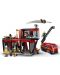 Конструктор LEGO City - Пожарна станция с пожарен камион (60414) - 4t