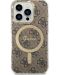 Калъф и зарядно Guess - 4G MagSafe, iPhone 14 Prо, кафяв - 3t