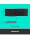 Комплект мишка и клавиатура Logitech - MK270, безжичен, черен - 8t